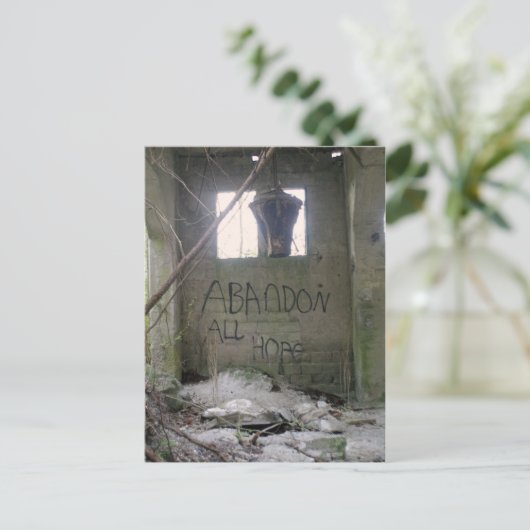 Abandon All Hope Postkarte (Stehend Vorderseite)