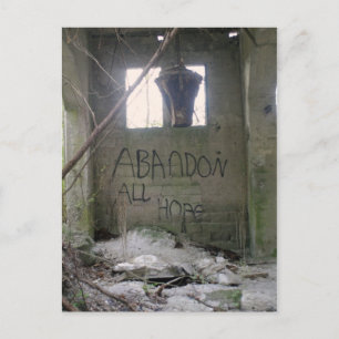 Abandon All Hope Postkarte