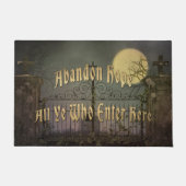 Abandon hofft alle, die hier eintreten fußmatte (Vorderseite)