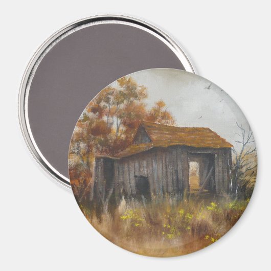 Abandoned Barfarm Rustic Country Magnet (Vorderseite/Rückseite)