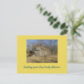 Abandoned Barn in Arkansas Postkarte (Stehend Vorderseite)