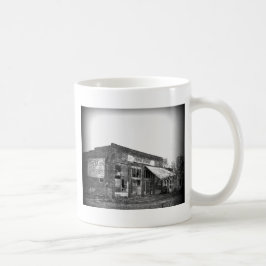 Abandoned Bauern Business in Black and White Kaffeetasse