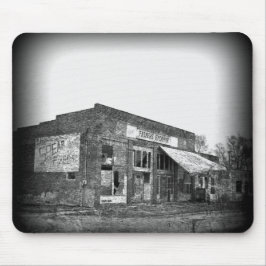 Abandoned Bauern Business in Black and White Mousepad
