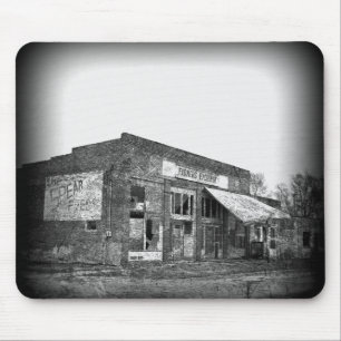 Abandoned Bauern Business in Black and White Mousepad