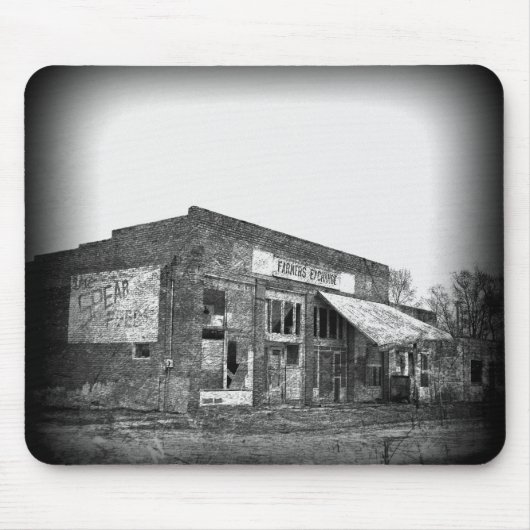 Abandoned Bauern Business in Black and White Mousepad (Vorne)