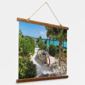 Abandoned Boat Wandteppich Mit Holzrahmen (Gewinkelt)