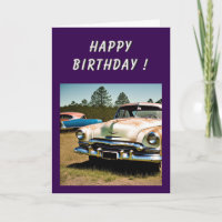 Abandoned Car 1950s Birthday
