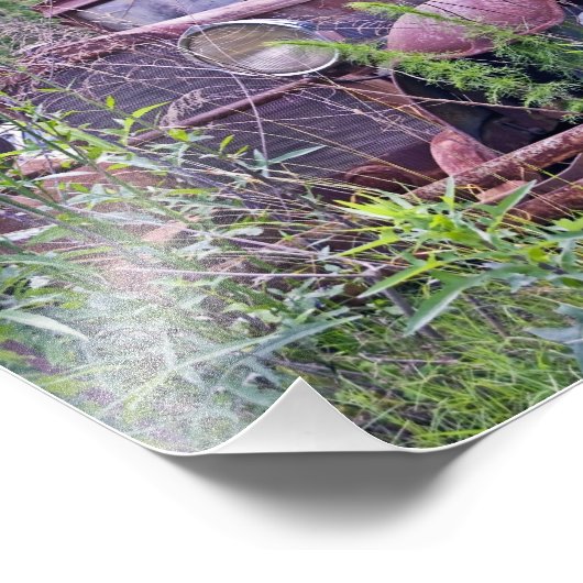 Abandoned Car Fotodruck (Ecke)