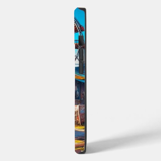 Abandoned Carnival Empty Ferris Wheel and Rides Case-Mate iPhone Hülle (Rückseite / Links)