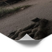 Abandoned Carnival Empty Ferris Wheel and Zent Poster (Ecke)