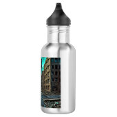 Abandoned City Dystopian AI Generated Artwork Edelstahlflasche (Rechts)