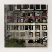 Abandoned City Gebäude Crumbling with Decor Puzzle (Horizontal)