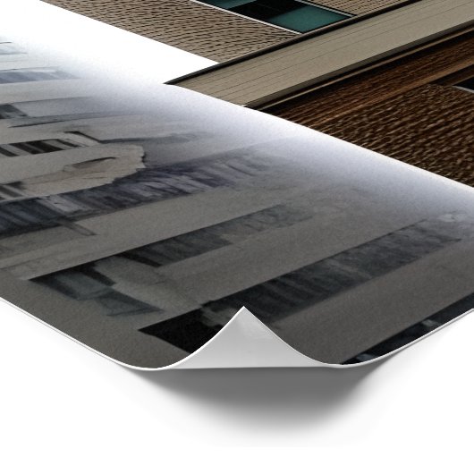 Abandoned City Gebäude with Graffiti Poster (Ecke)