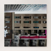 Abandoned City Gebäude with Graffiti Puzzle (Horizontal)