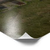 Abandoned Cottonwood South Dakota at Night Fotodruck (Ecke)