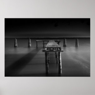 Abandoned Dock At Lake Monroe Poster