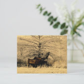 Abandoned Dump Truck Postkarte (Stehend Vorderseite)