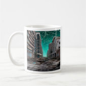 Abandoned Dystopian Aquamarin Skies Kaffeetasse (Links)