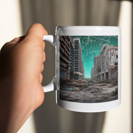Abandoned Dystopian Aquamarin Skies Kaffeetasse