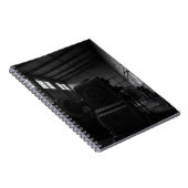 Abandoned Factory Schwarz-weiß Industrial Notebook Notizblock (Rechte Seite)
