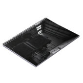 Abandoned Factory Schwarz-weiß Industrial Notebook Notizblock (Linke Seite)