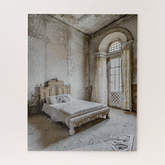 Abandoned Fantasy French Chateau Bedroom Puzzle (Vertikal)