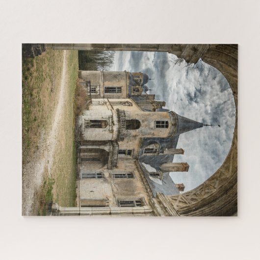 Abandoned Fantasy French Chateau in Ruins Puzzle (Horizontal)