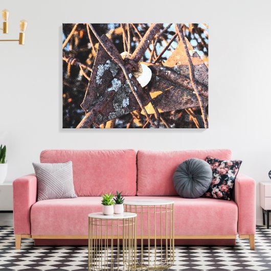 Abandoned Fencing Leinwanddruck (Insitu (Wohnzimmer))