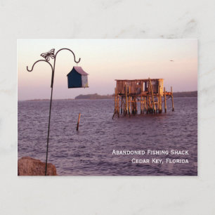 Abandoned Fishing Shack Postcard Postkarte
