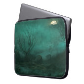 Abandoned Friedhof Moonlit Night Scene Laptopschutzhülle (Vorderseite Links)