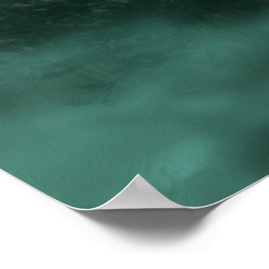 Abandoned Friedhof Moonlit Night Scene Poster (Ecke)