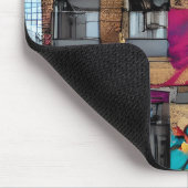 Abandoned Gebäude Abstrakt AI Art Mousepad (Ecke)