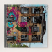 Abandoned Gebäude Abstrakt AI Art Puzzle (Horizontal)