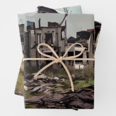 Abandoned Gebäude Post Apokalypse Geschenkpapier Set (Beispiel)
