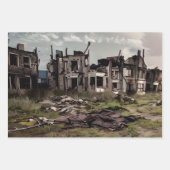 Abandoned Gebäude Post Apokalypse Geschenkpapier Set (Vorderseite)