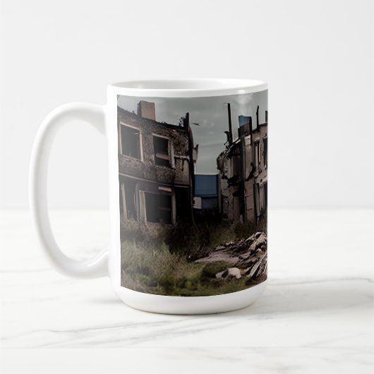 Abandoned Gebäude Post Apokalypse Kaffeetasse (Links)