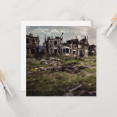 Abandoned Gebäude Post Apokalypse Karte (Vorderseite/Rückseite Beispiel)