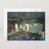 Abandoned Hospital Pripyat by Tschernobyl Postcard Postkarte (Vorne/Hinten)