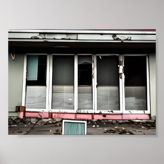 Abandoned Hotel Lost Spaces Debilitated Poster (Vorne)