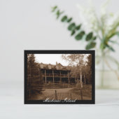 Abandoned Hotel Mackinac Island Postkarte (Stehend Vorderseite)