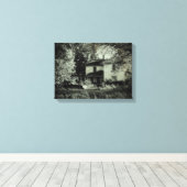 Abandoned House and Car Leinwanddruck (Insitu (Holzboden))
