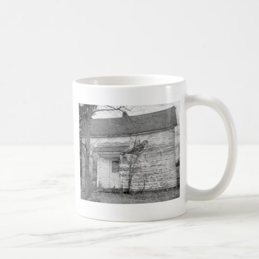 Abandoned House Bird Music Edit Kaffeetasse (Rechts)