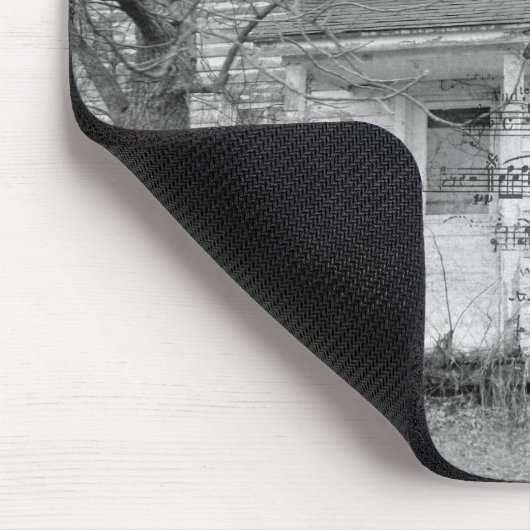 Abandoned House Bird Music Edit Mousepad (Ecke)