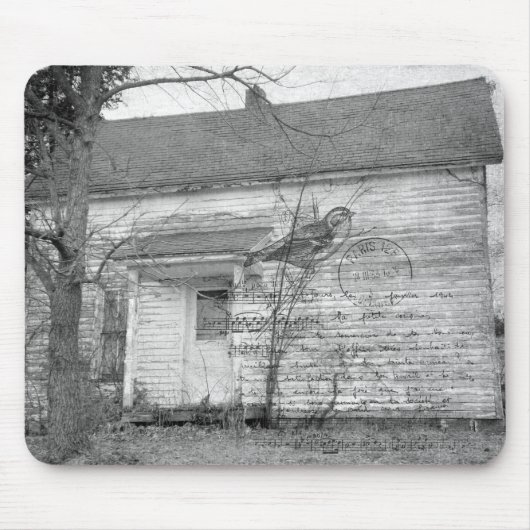 Abandoned House Bird Music Edit Mousepad (Vorne)