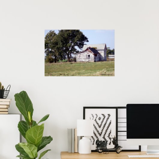 Abandoned House in Country Poster (Heimbüro)