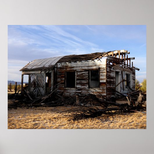 Abandoned House in Kelso California Poster (Vorne)