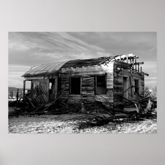 Abandoned House in Kelso California Poster (Vorne)