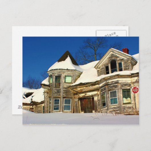 Abandoned House in Searsport, Maine Postkarte (Vorne/Hinten)