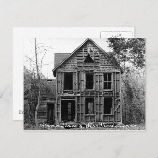 Abandoned house in White Marsh Virginia Postcard Postkarte (Vorne/Hinten)