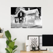 Abandoned House - negative Poster (Heimbüro)